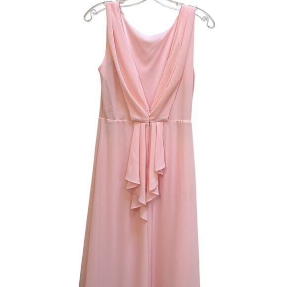 TFNC London Whisper Pink Eliana Sleeveless Bridesmaid Maxi Dress Size 10 NWT - Picture 7 of 10